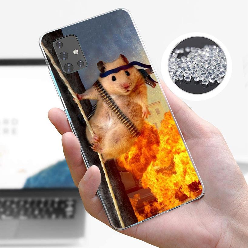 Cute Lovely Pet Hamster Phone Case For Samsung Galaxy A52 A32 A22 A12 A51 A31 A50S A30S A20S A10S Note 20 Ultra 10 Plus S10 A72