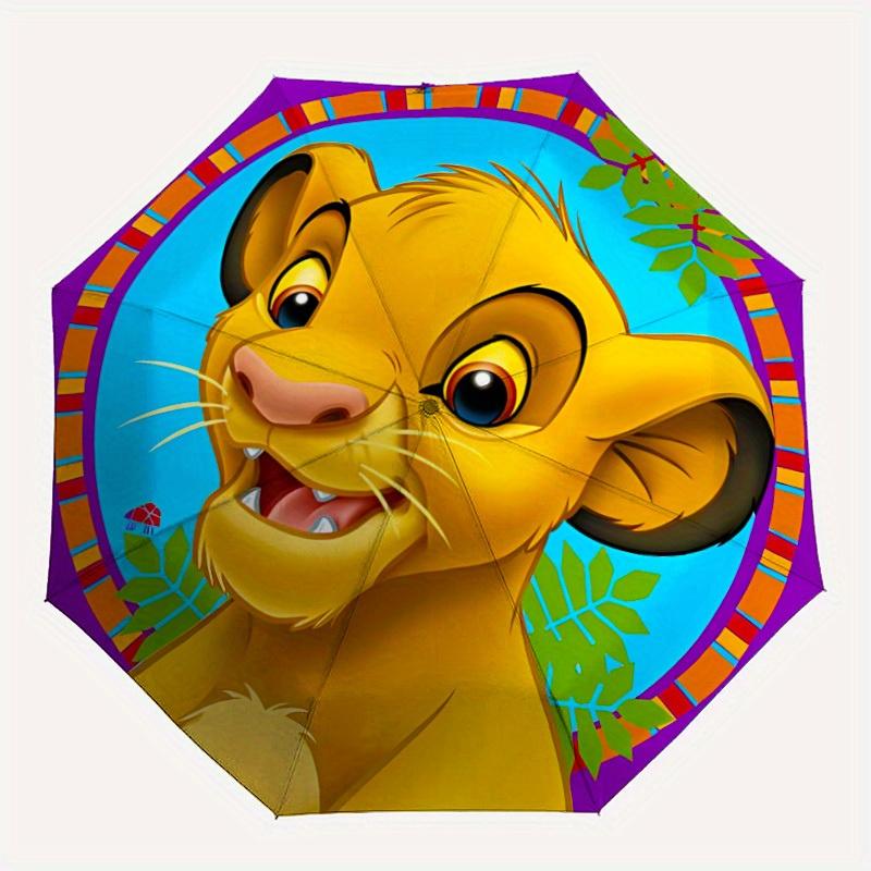 

1pc Lion King, Simba Automatic Umbrella Durable Iron Frame & Plastic Handle, Sturdy Construction, Playful Design yy250821040