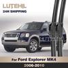 For Ford Explorer U251 MK4 2006-2010 2007 2008 2009 Wiper Front Wiper Blades Windshield Windscreen Window Brush 21"+21"