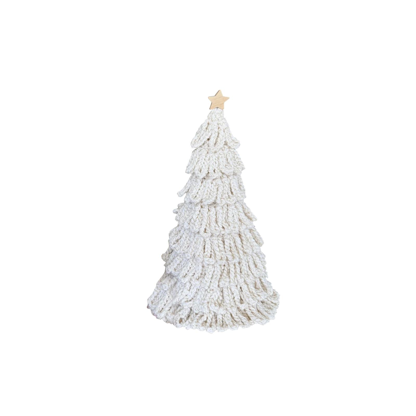 

25cm Christmas Tree Plush Decoration Ornaments Simulation Decoration Christmas Tree One Size белый