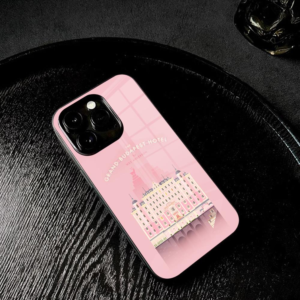 The Grand BudapestS Hotel Phone Case Tempered Glass For IPhone 17 16 13 14 12 15 11 Pro Max Plus Mini X XR SE2020 Coque