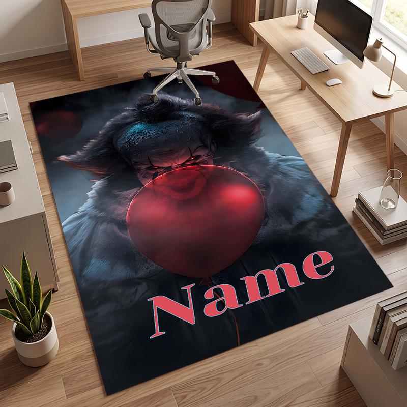 Pennywise (14) Personalizowany dywanik biurowy z imieniem Stylowa dekoracja do salonu, sypialni, kuchni
