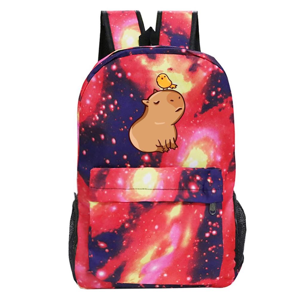 Süßer Rucksack mit Aufdruck von Peripheriegeräten Studentenschulranzen Freizeit-Reise-Rucksack mit großem Fassungsvermögen