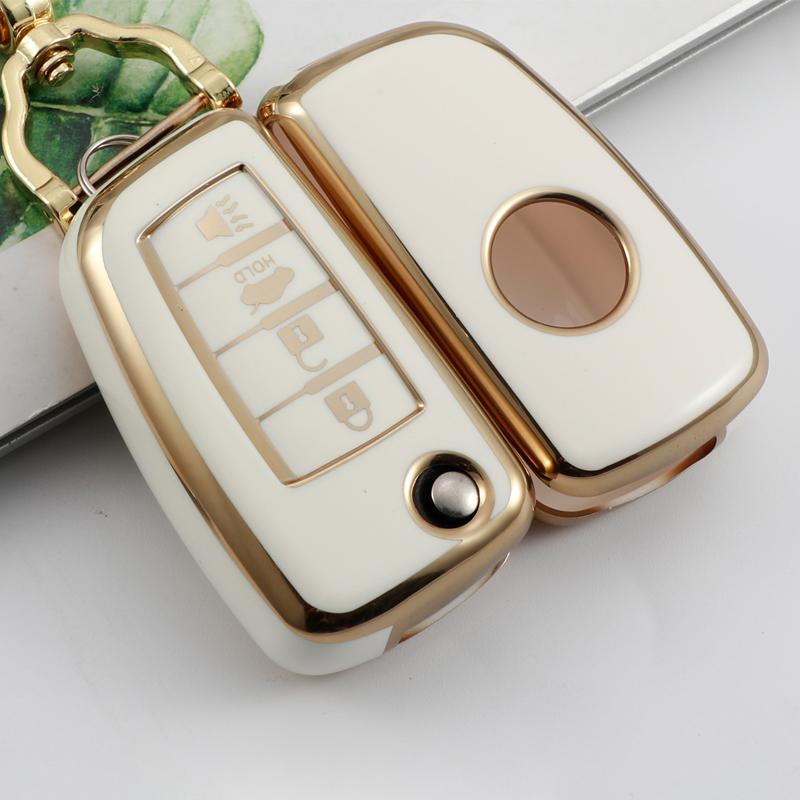 For Qashqai Switch 2020 Soft TPU Remote Case Key Cover Car for Nissan Qashqai J11 Juke Xtrail Sunny Cefiro A32 Holder Keychain