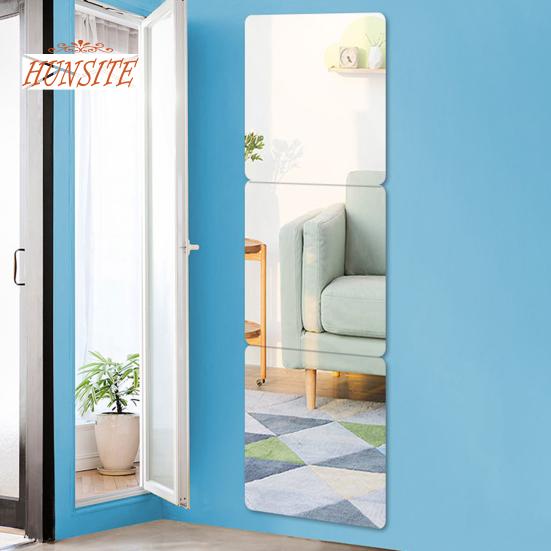 4ks celoplošná zrcadlová nálepka na dlaždice, samolepicí, vodotěsná