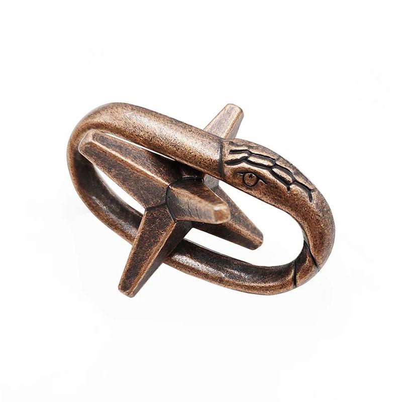 Snake Escape Metal Puzzle Brain Teaser Fidget Toys For Anxy IQ Games Kids Adults Puzzle — фото 3