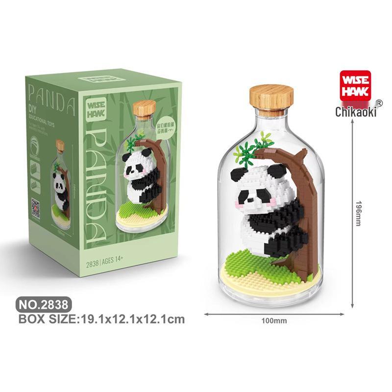 

Креативные микрочастицы-конструктор Panda Huahua для детей - Развивающие игрушки подарки на День защиты детей