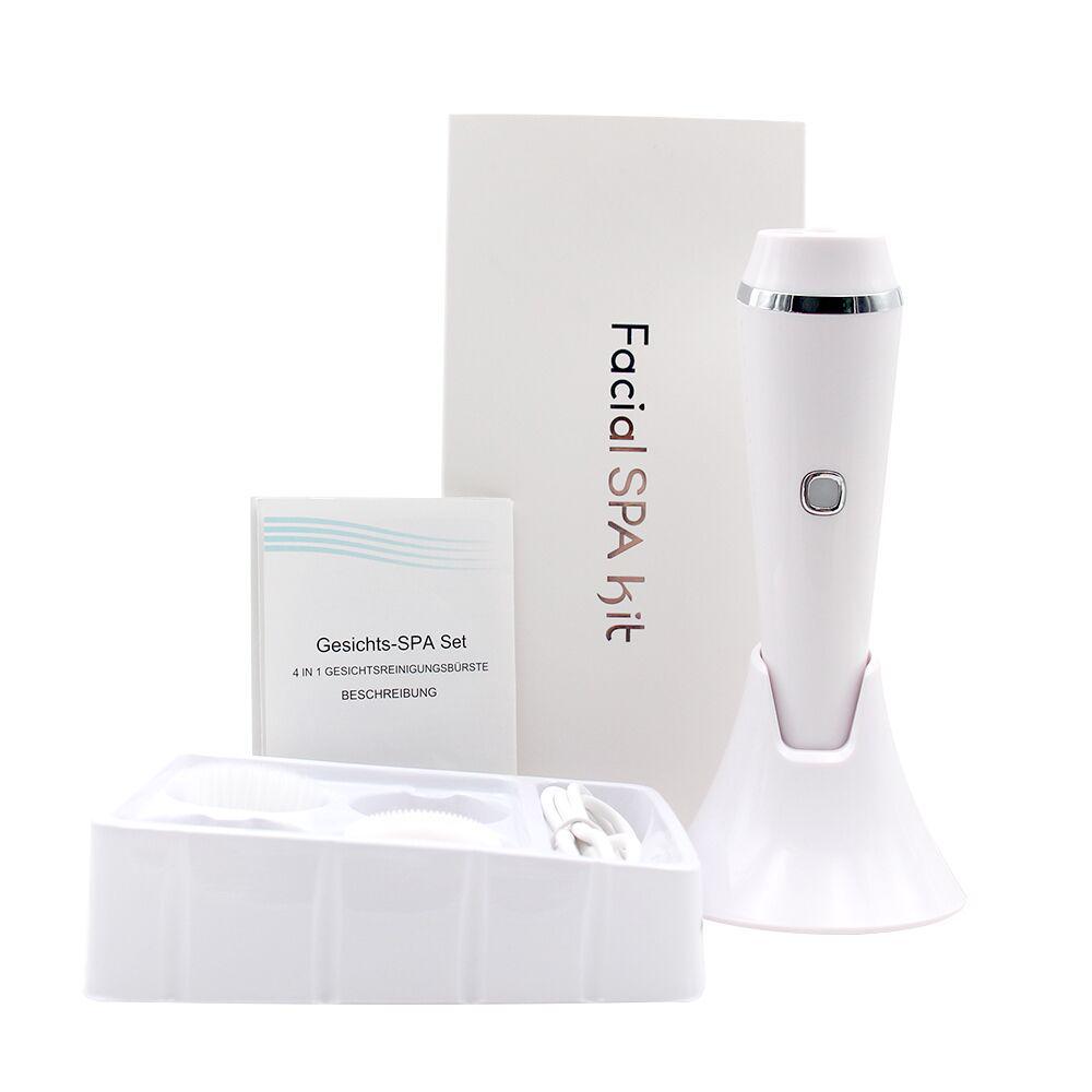 Waterproof Silicone Electric Facial Cleanser - Pore & Makeup Remover with Soft Bristle Brush