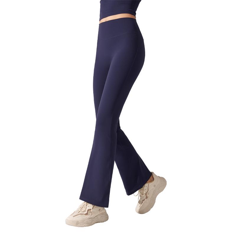 High Waist Nude Antibakterielle Micro Flare Yogahose - Schlankmachend, Hüfthebend, Hoher Schnitt für Damen