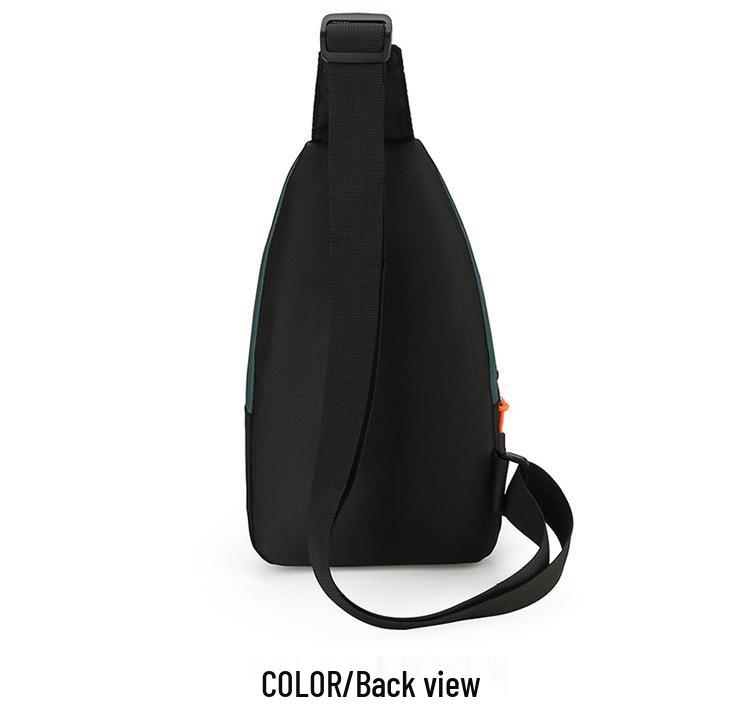 Trendy Lightweight Men's Commuter Chest Bag: Wear-Resistant, Large Capacity, Multi-Compartment Crossbody