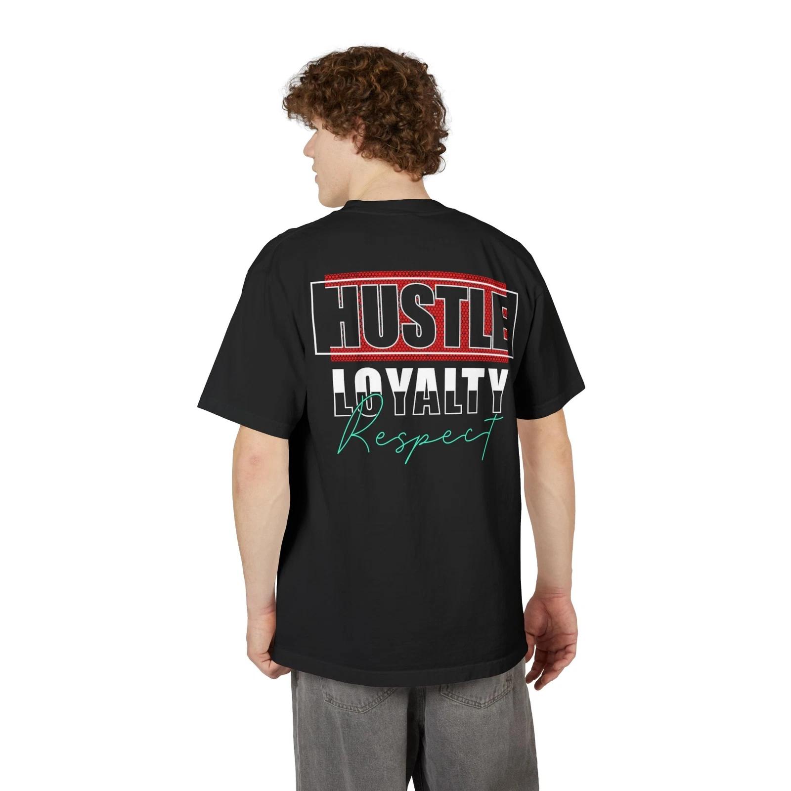 T-Shirt with Hustle Loyalty Respect, Graphic Tee, Motivational Shirt, Unisex 2XL