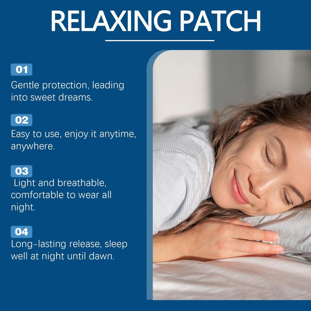 30pcs Herbal Sleeping Patch Lavender Scented Essential Oil Fragrance Patch for Nighttime Sleeping at Home