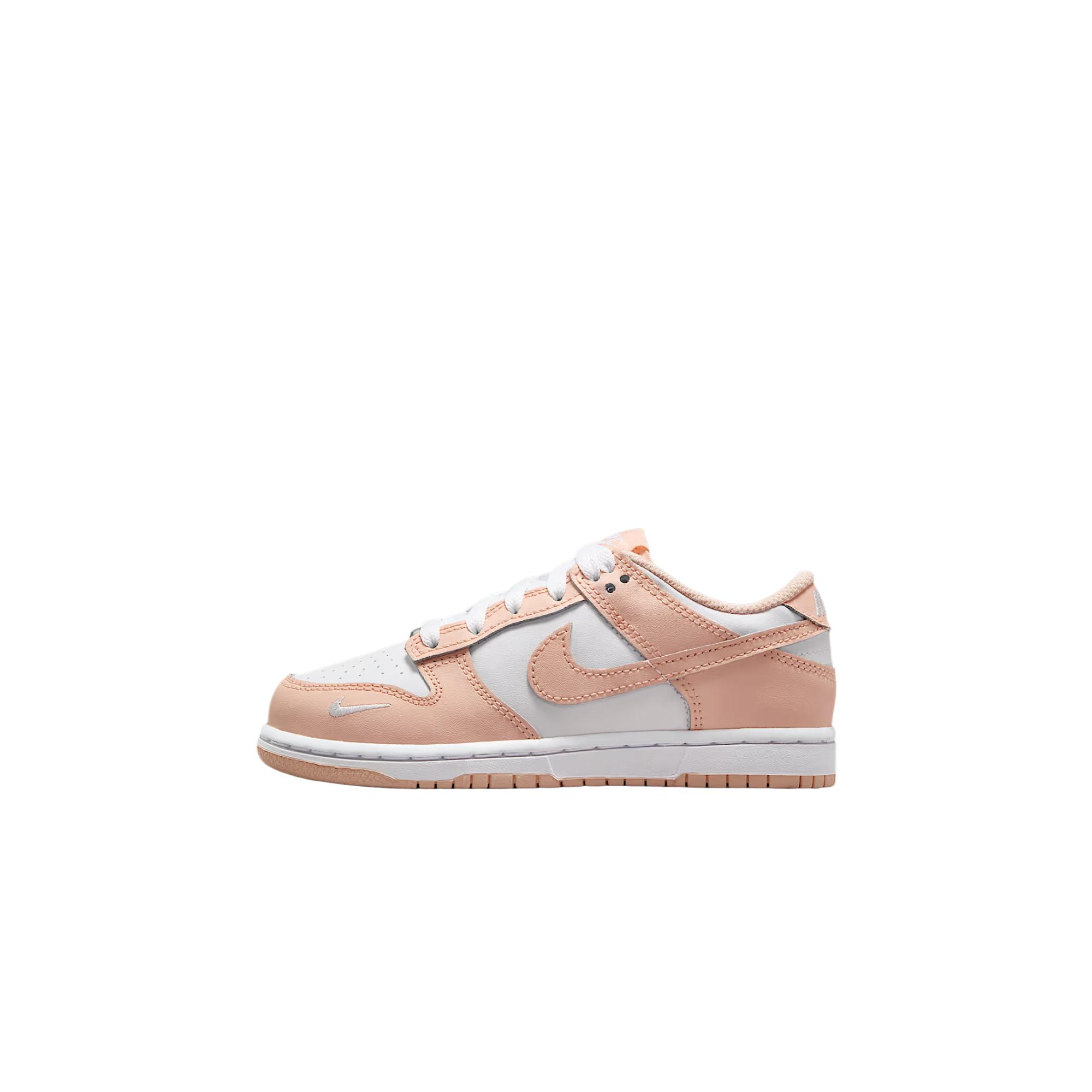 

Nike Dunk Low Trendy Minimalist Fashion Versatile Kids Sneakers Light Pink White Kids Sneakers IF6174-100 28