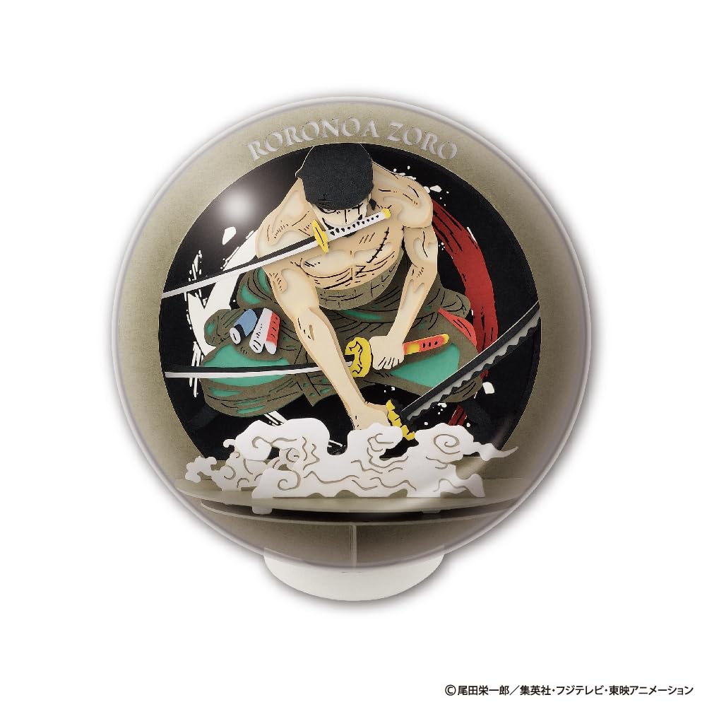 Ensky One Piece Paper Theater [Renewal] PTB-14X Roronoa Zoro Approx. H88 x W84 x D84mm Made of paper, ABS, and silicone