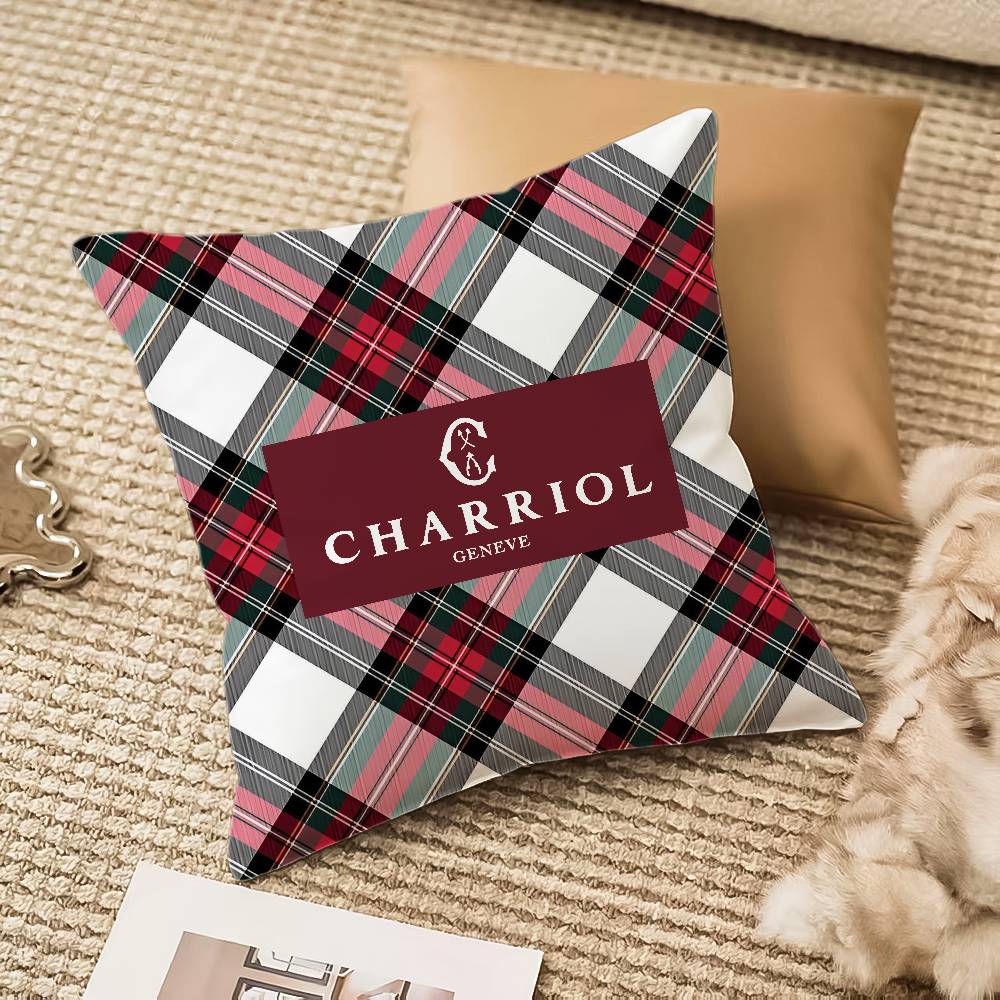 Fashion C-Charriol Pillow Case Anti-dustmite Invisible Zipper Sofa Bed