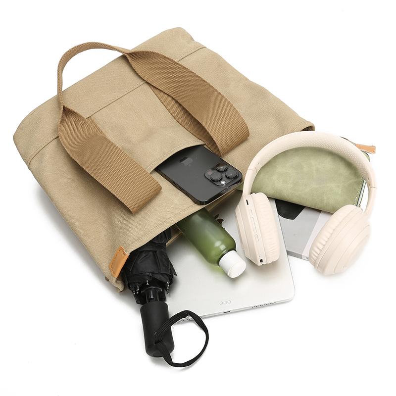 Women's Large Capacity Tote Bag Lightweight Canvas Shoulder Handbag