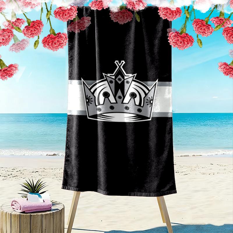 Los Angeles Kings Print Beach Towel Large Soft Quick Dry Towel For Beach Camping Swimming