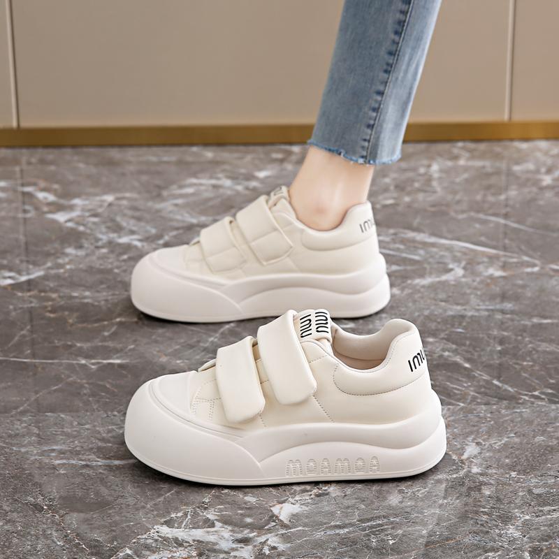 Sports platform shoes new spring and autumn muffin pregnant women Velcro casual board shoes