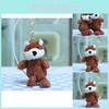 Adorable Cute Red Fox Plush Toy Keychain Soft Cartoon Animal Doll Hanging Decor