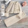 Damen Herbstmode Kurze Jacke & Rock Set