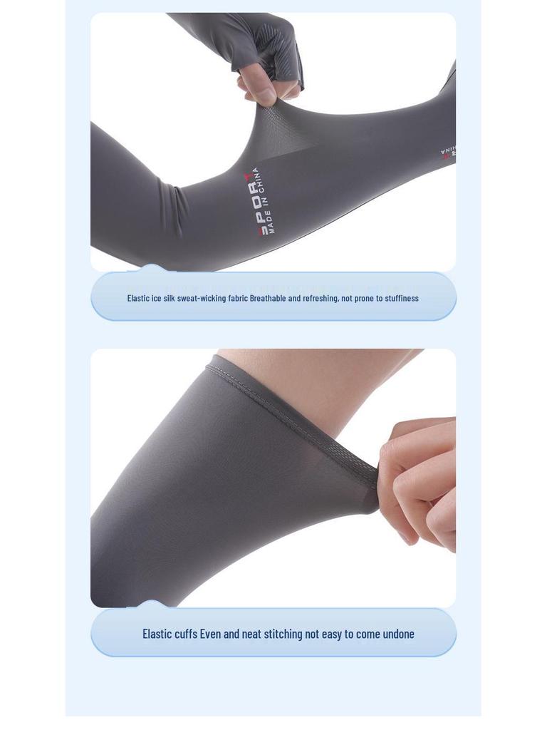 Women's Anti-UV Sun Protection Gloves - Thin, Long Ice Silk Sleeves for Summer Driving and Cycling