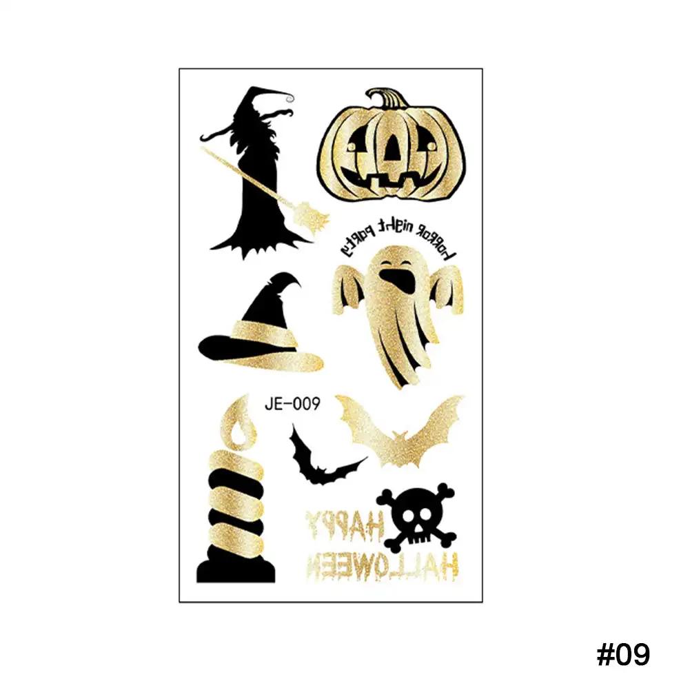 Shoulder Thorn Tattoo Sticker Halloween Cosplay Punk Fake Tattoo for Woman Man Clavicle Tatuajes Temporales Faux Tatouage Femme