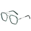 New Polygon Large Frame Plain Glasses Ultra Light Anti Blue-Ray Glasses