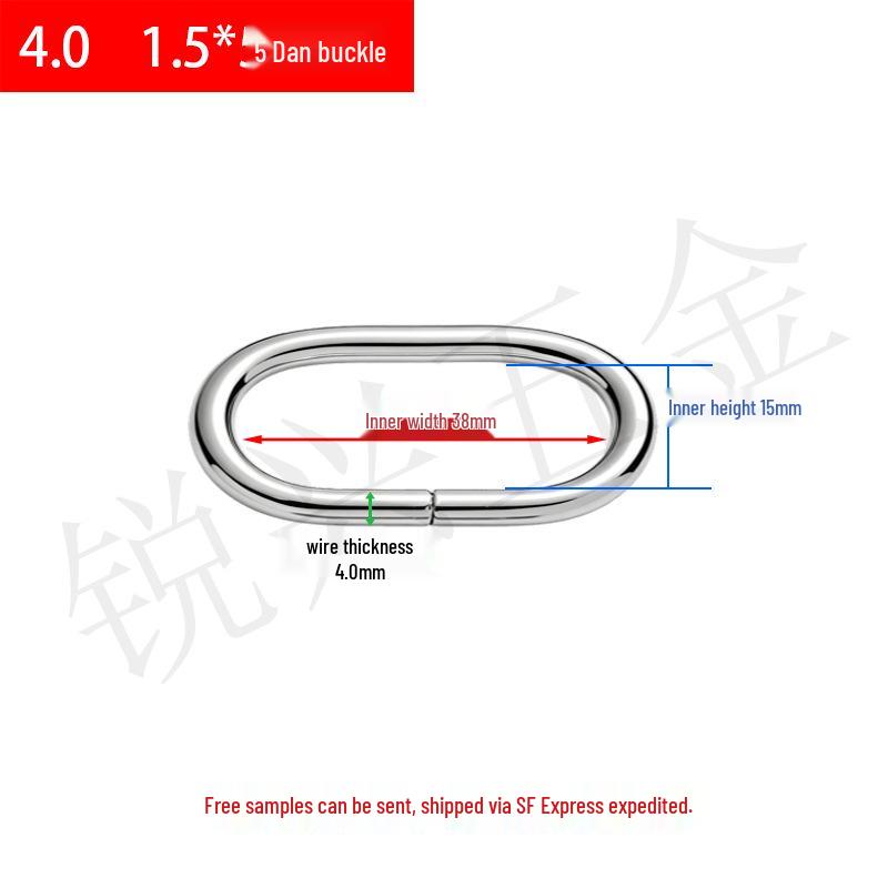 Metal D-Ring Oval Buckle for Luggage, Straps & Hardware Accessories