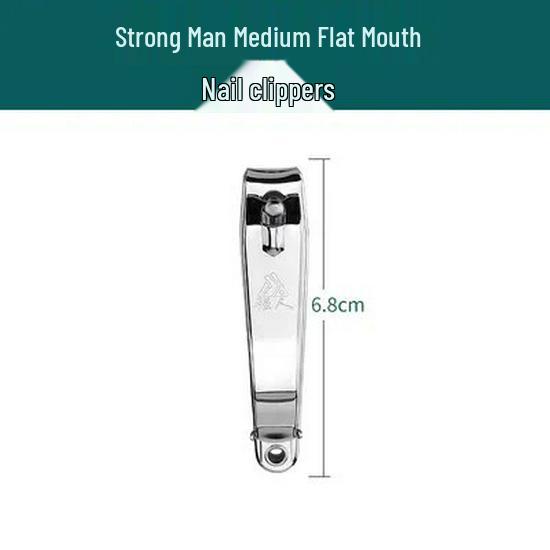 Strong Man Large Nail Clippers with Ear Spoon - Authentic Manicure and Nail Repair Tool