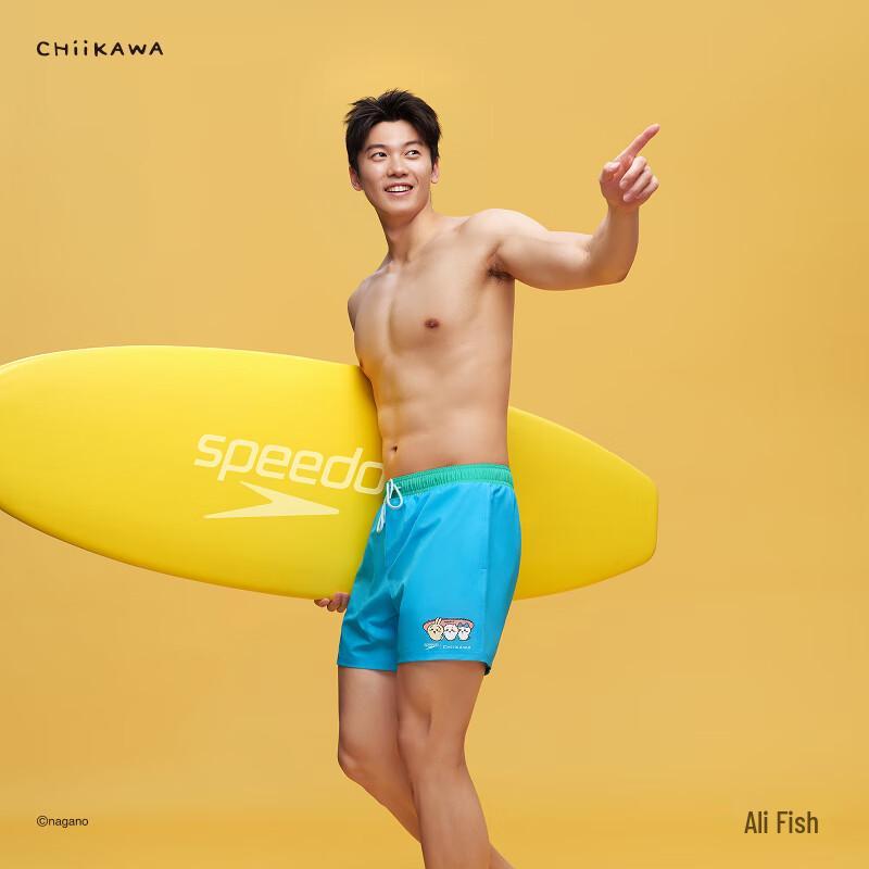 Speedo CHIIKAWA Series Men s Playful Print Beach Shorts L