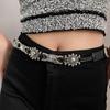 Women Fashion Belt Thin Belt Size Adjustable for Dress Jeans, Bohemian Vintage Waist Belt for Women