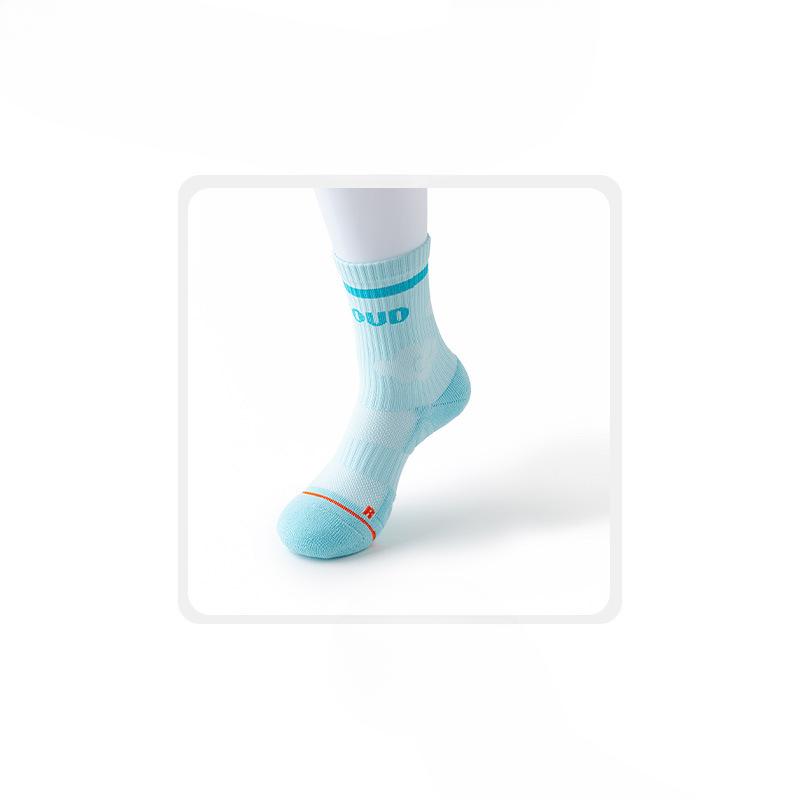 

Женские весенне-осенние профессиональные бадминтонные теннисные полосатые спортивные хлопковые носки-гольфы 1 pair синий