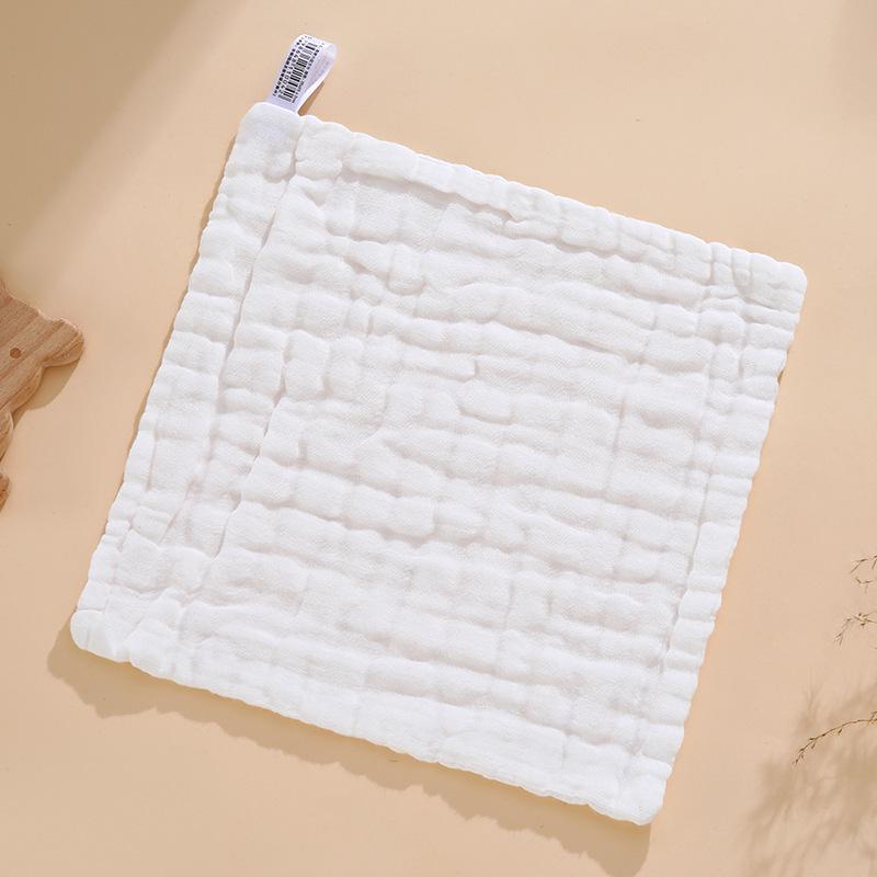 Six-Layer Pure Cotton Baby Towel - Absorbent Gauze for Bath, Face Wash, and Postpartum Use 30x30cm