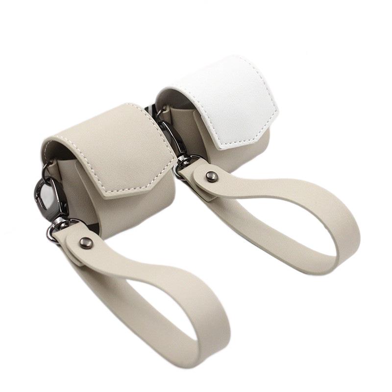 PU Leather AirPods Protective Case with Portable Anti-lost Lanyard