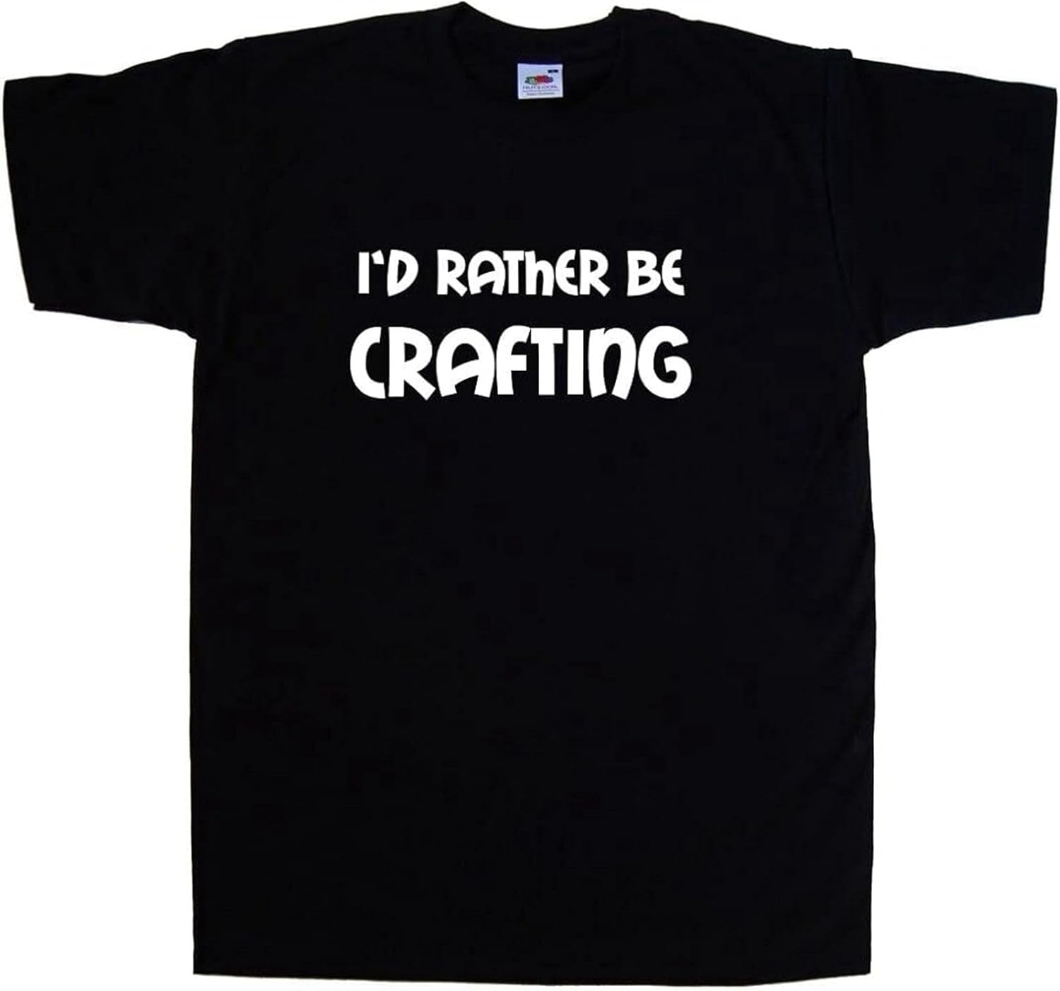 I d Rather Be Crafting Mens T-Shirt S чёрный