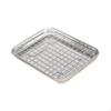 Baking Pan Featuring A Cooling Rack And Drain Tray In Stainless Steel