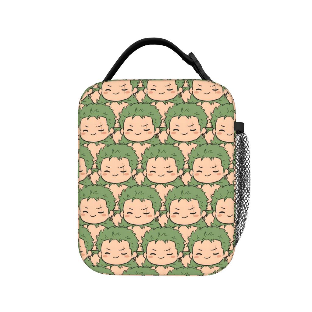 The Cheerful Pirate Flashing Signs Lunch Bag Anime One Piece Funny Lunch Box For Child Cooler Bag Thermal Tote Handbags