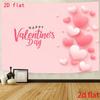 Soft Pink 2D Backdrop, Romantic Hearts Photo Background