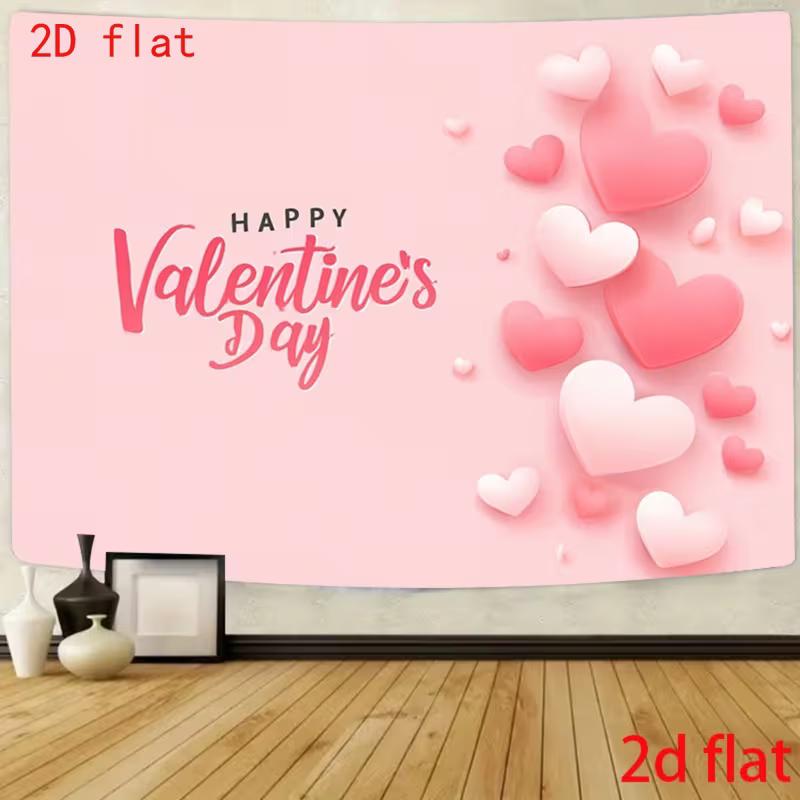 Soft Pink 2D Backdrop, Romantic Hearts Photo Background