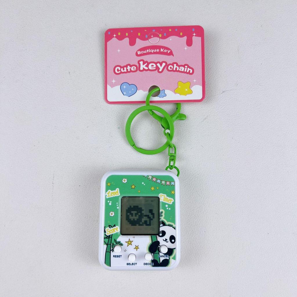 Handheld Virtual Pet Game Keychain - Electronic Pet Raising Toy for Kids