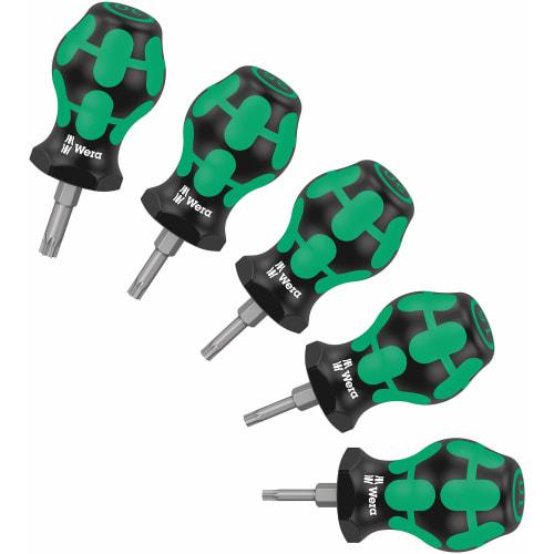 Wera 05008876001 | TX 1 TORX (R) Torx Stubby 5-Piece Screwdriver Set [Officially Imported from Japan]