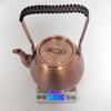 Handcrafted Exquisite Copper Electric Teapot, 1L Capacity, Purple Brass Finish with Handle - Perfect for Boiling Tea.