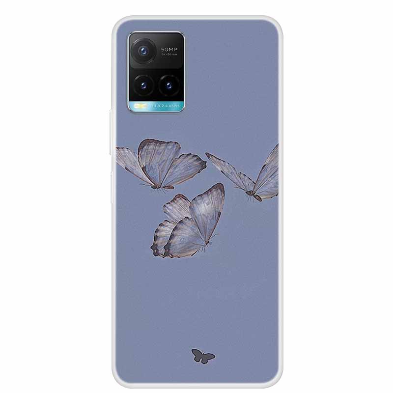 Christmas For Vivo Y21s Case TPU Soft Silicone Back Cover Case For Vivo Y21s V2110 Shockproof Coque VivoY21s Shell Cartoon Funda