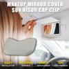 Makeup Mirror Cover Sun Visor Cap Clip for Nissan Pathfinder Robust No.964203JA0A | Front Left Right Side Sun Visor Bolt Cover Grey 1 Pcs