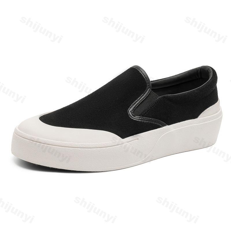 Fashion 2025 Summer New Men's Breathable Canvas Casual Shoes Thick Soled Comfortable Slip on Sports Shoes Fashion Trend Chunky sneakers
