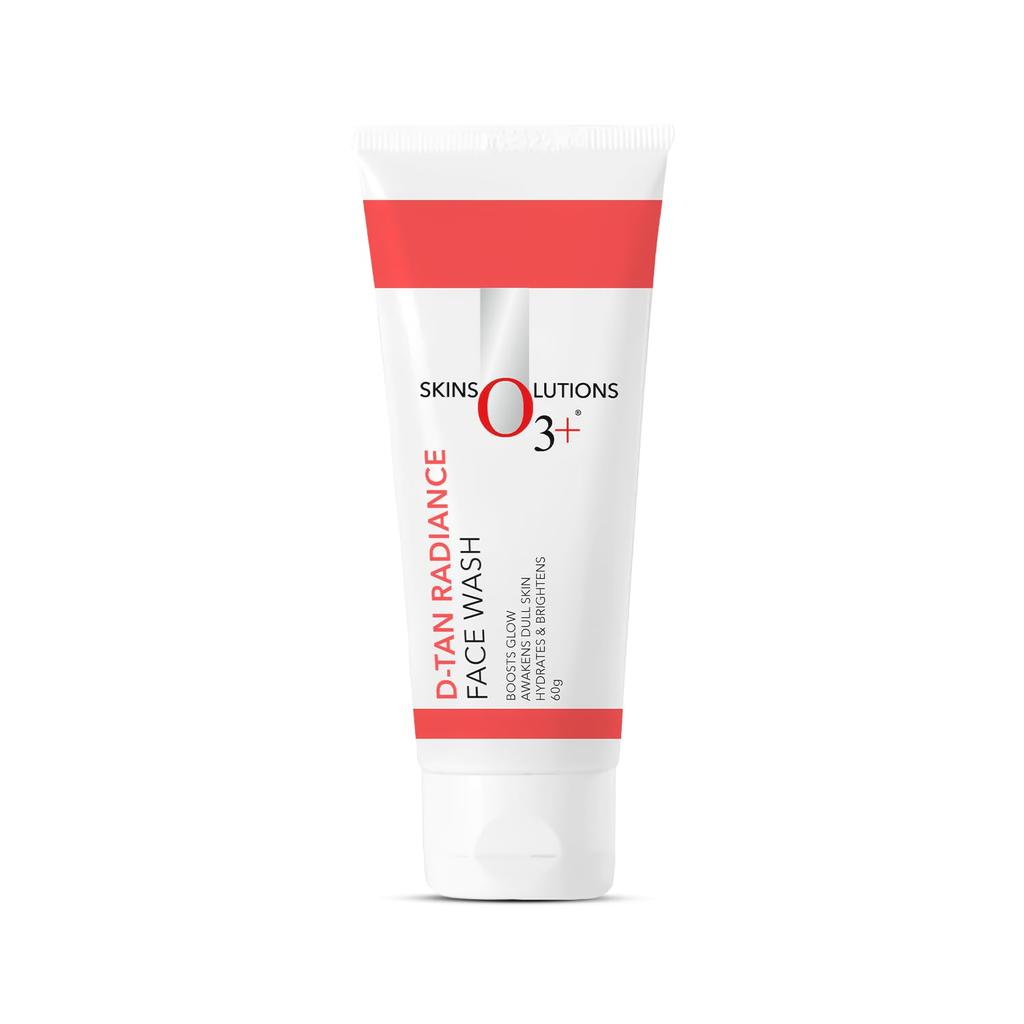 O3+ D-Tan Radiance Gesichtswaschgel 60g 1er-Pack Mit Vitamin C Für Strahlende Haut Und Tiefenreinigung