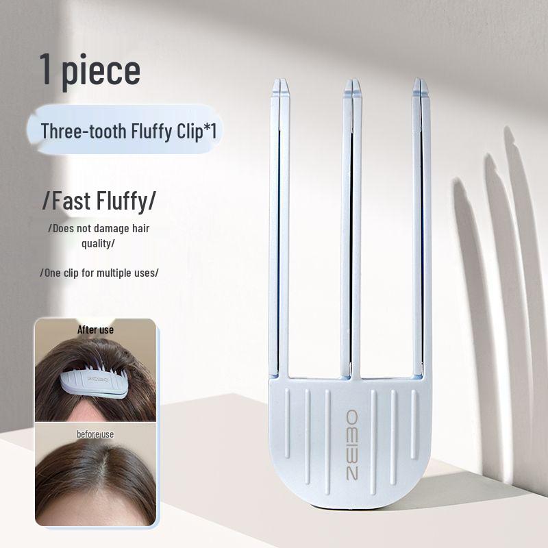 Korean Style Wind-Sculpted Updo Hair Clip for Women 2025: Fluffy Comb Pad for Forehead Bangs & High Skull Top