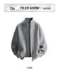 Men's Stand Collar Knitted Cardigan Sweater - Winter Trend, Loose Fit, Solid Color, Zipper Closure