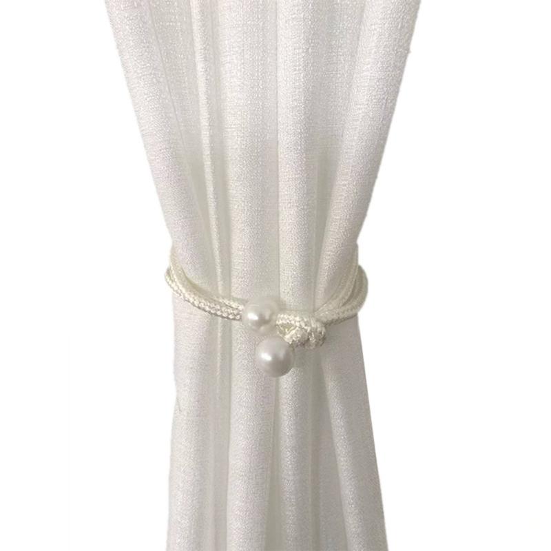 Bead Curtain Holders Woven Curtain Tapes Tiebacks with Drawstring  Decorative Curtain Holder for Home Window Decorations