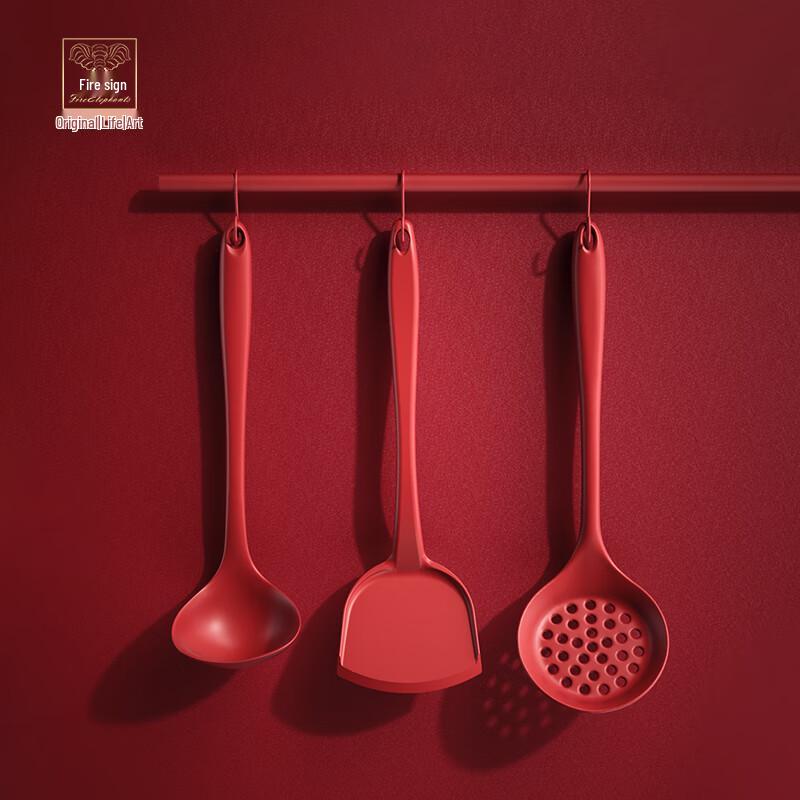 Huoxiang 3-Piece Heat-Resistant Silicone Kitchen Utensil Set